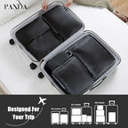 4 Set Compression Packing Cubes Travel (Black)