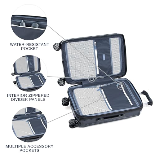 Platinum Elite Hardside Carry (Carry-on with Laptop Pocket 21-Inch / Vintage Grey)