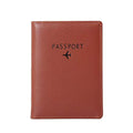 Travel Wallet & Family Leather Passport Holder Cover RFID Blocking Travel Wallet (Coffee)