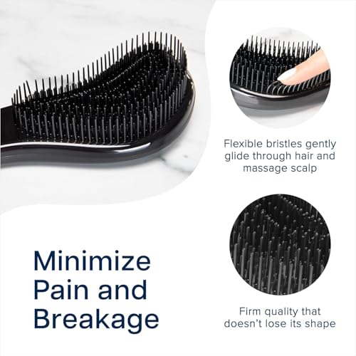 Biggie Glide Thru Hair Brush (1 Pack (Large) / Black)