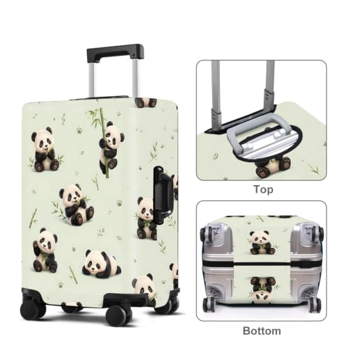 Panda Luggage Cover Washable Suitcase Protector Anti (Panda / XL(32-34inch suitcase))