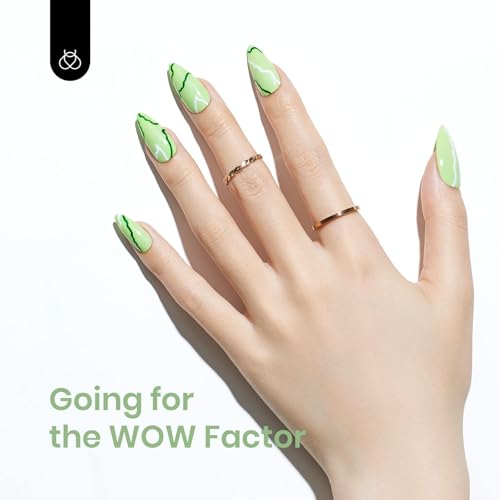 Beetles Green Gel Nail Polish (H - Creme Green | Spring Buds)