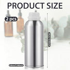 2 Pack Aluminum Bottles 1100 ml High (1100 ml)