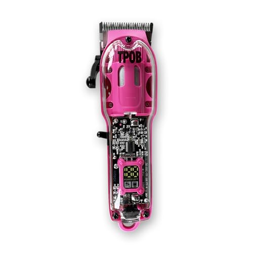 Slime 2 Barber Hair Clippers Trimmer Shaver Set for Men with Matte case and X Fade Blade (Pink)