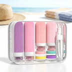 16 Pack Travel Bottles for Toiletries (Pink & Purple)
