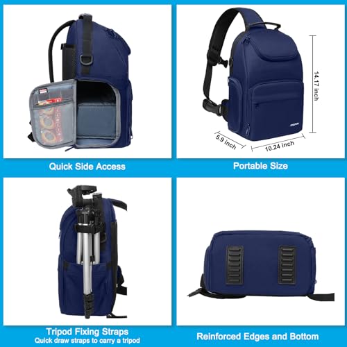 Camera Sling Bag (Navy Blue)