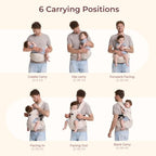 Baby Carrier with Hip Seat (AirMesh Almond)