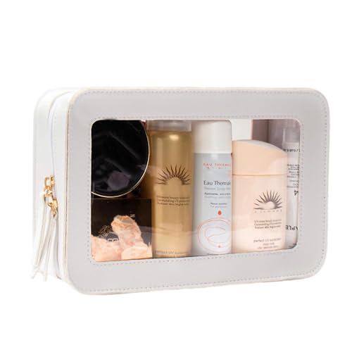 Clear Makeup Bag (WHITE)