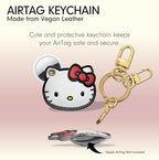 x Sanrio Character Keychain Case Compatible with Apple AirTag (Hello Kitty)