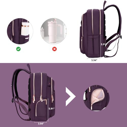 Design Business Laptop Backpack for Women (Purple)