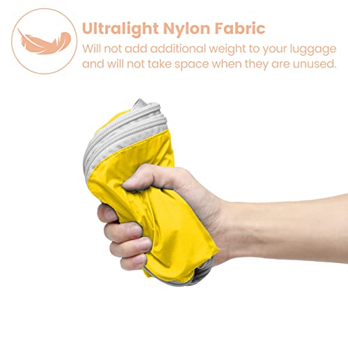 Compression Packing Cubes for Travel (01 Yellow / 4-Piece Set)
