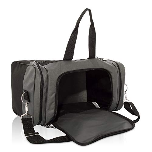 17" Blank Duffle Bag in Gray and Black (Gray)