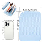 Silicone Mat for Hair Tools Curling Iron Mat (Blue)