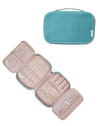 Jewelry Organizer Case Large Travel Jewelry Storage Bag (Medium / Teal)