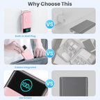 Portable Charger for iPhone with Built (Pink)