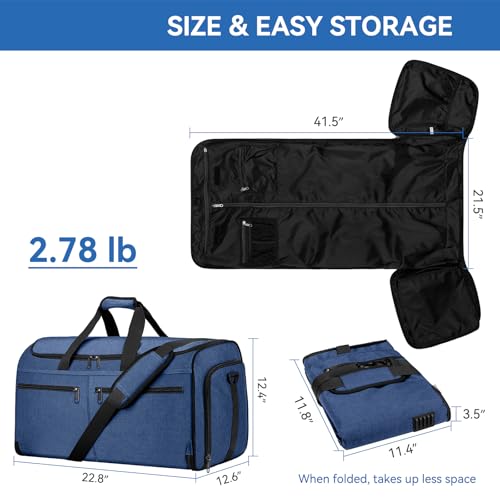 Large Garment Bag for Travel (Blue)