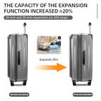 Carry On Luggage (Dark Grey / 20 Inch)