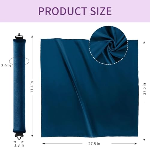 Heatless Curls Overnight Hair Curlers (Navy Blue(Pack of 4))