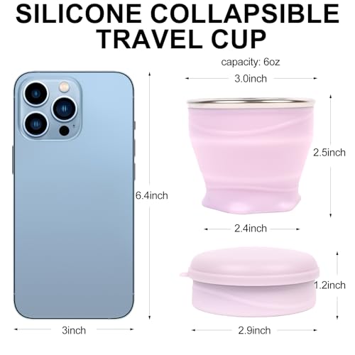 Collapsible Cup with Lid (Creamy Yellow)