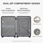 Carry on Luggage 20 Inch with 6 (Navy / Carry-On 20 Inch + 6PC)