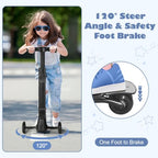 Scooter Suitcase for Kids Detachable & Foldable Carry On Suitcase (Blue)
