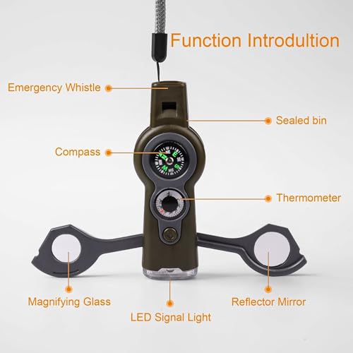 Emergency Survival Function Whistle (Army Green1)