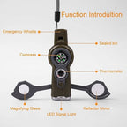 Emergency Survival Function Whistle (Army Green1)