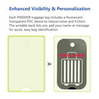 4 Pk Smart QR Code Luggage Tags (Black)