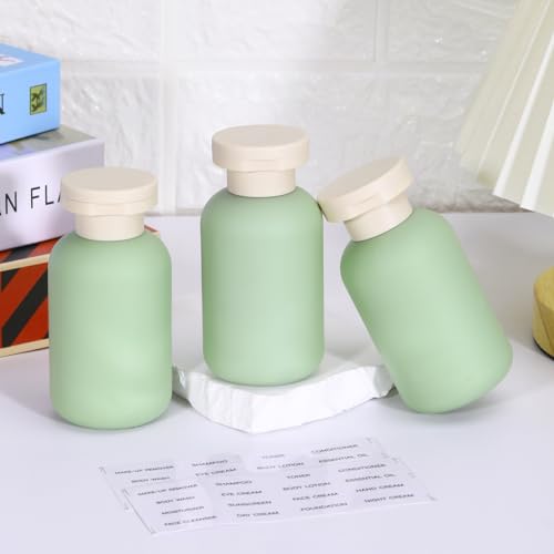 3.4 oz Plastic Small Travel Shampoo Bottles (Green / 3.4 oz)