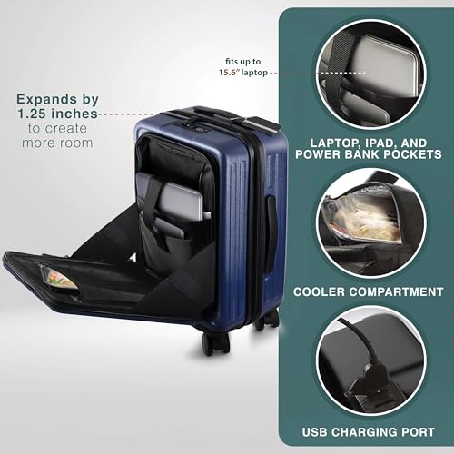 3 Piece Luggage Sets (3 Piece Set (20"/24") / Navy)