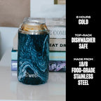 S’well Stainless Steel Chiller (12oz Cans and Bottles / Azurite Marble)