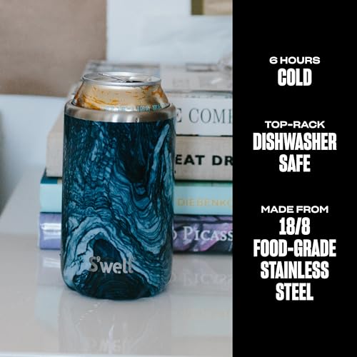 S’well Stainless Steel Chiller (12oz Cans and Bottles / Azurite Marble)