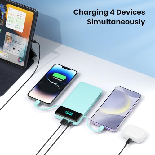 Portable Charger for iPhone with Built (Green)