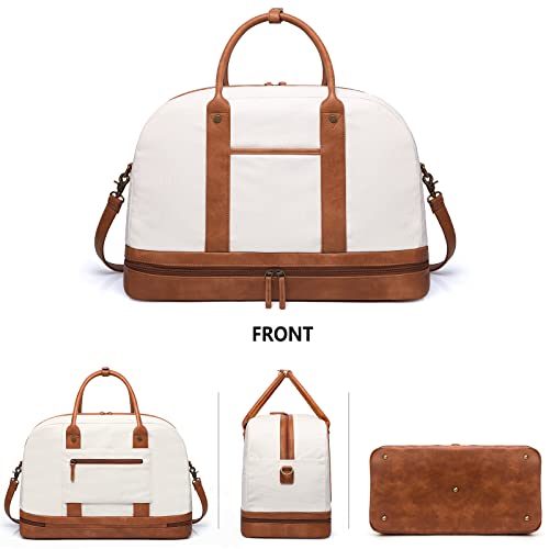 Weekender Bag for Women (B-Beige-1pcs)