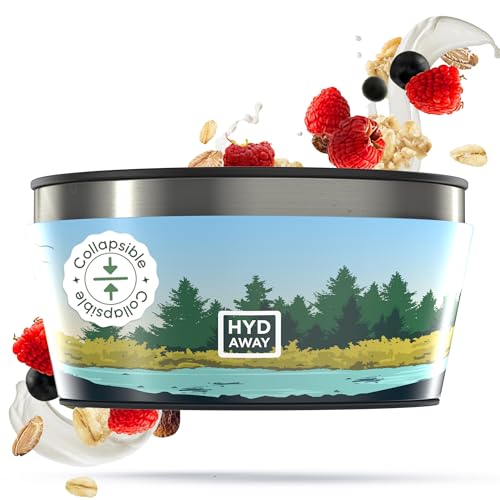 1 Quart Collapsible Insulated Bowl with Lid (32oz / Metolius)