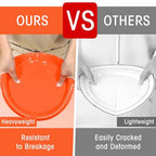 50 Pcs Orange Plastic Plates (Orange / 50 Pcs)