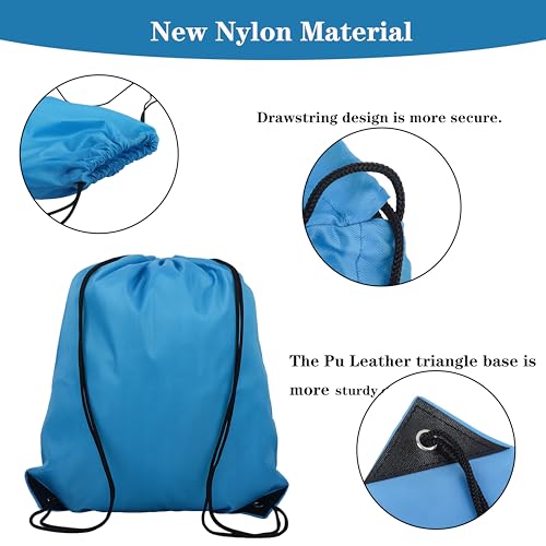 60 Pieces Drawstring Backpack Bags Sports Sackpack Bulk Cinch Gym Bag For Women Men Outdoor Sports Backpack (Multicolor)
