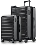 Luggage Sets 2 Piece (01-Black (Expandable) / Set 2PCS (20-Inch/28-Inch))