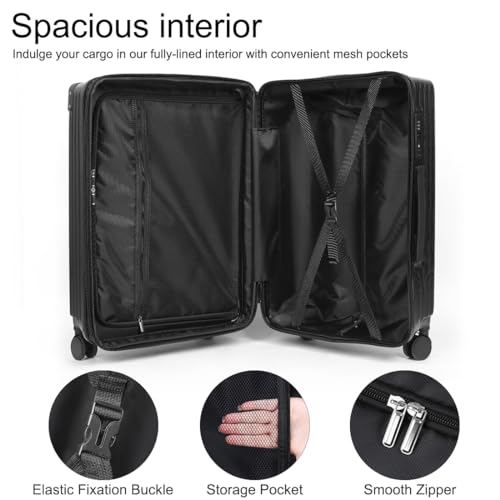 Black Luggage Set 3 Piece