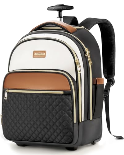 Small Rolling Backpack for Women