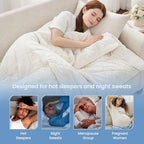 Cooling Blanket for Hot Sleepers King Size (Off White / King (108" x 90"))