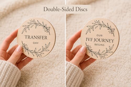 Wooden IVF Journey Milestone Cards
