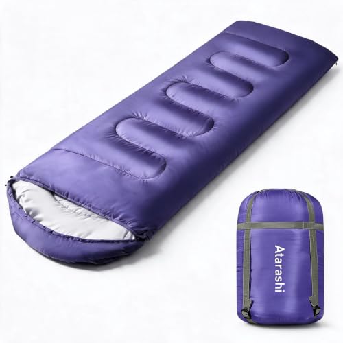 Warm Sleeping Bag for Adults & Kids (Purple/Wide(40''x87''))