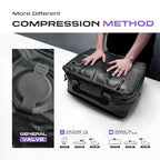 TPU Vacuum Bag for Travel (Full Open, Grey,1Pcs+Pump)