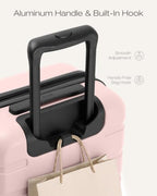 Luggage Set 3 Piece Lightweight Durable Hardshell (Pink)