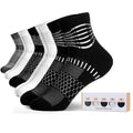 Ankle Compression Socks Women Men Plantar Fasciitis Relief 5 Pairs (Small / Black+white+dark Grey（5 Pairs Gift Box）)