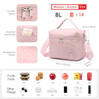 NOL 8L Insulated Lunch Bag for Women (Pink / Medium (8 Liters))