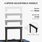 Carry on Luggage 20 Inch with 6 (Navy / Carry-On 20 Inch + 6PC)