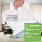 12 Pack Dishwasher Safe Reusable Freezer Bags (12 Pack-2 Gallon 5 Sandwich 5 Snack / Colorful)