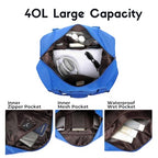 Duffel with Utility Pouch (Blue)